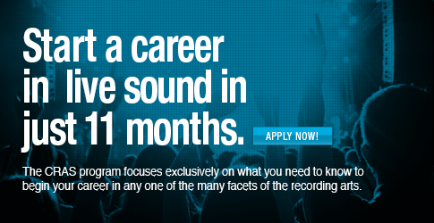 Start a career in live sound in just 11 months