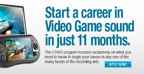 Start a career in video game sound in just 11 months.
