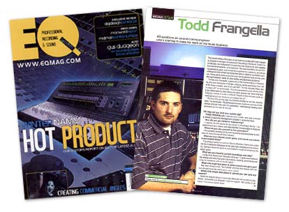 A picture of the Conservatory article in the October,1997 issue of Pro Audio Review